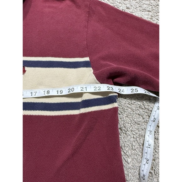 Polo Ralph Lauren Men's Rugby Short Sleeve Striped Shirt Preppy Academia XL - Picture 4 of 5